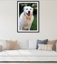 Golden Retriever Dog Canine Portrait Photograph Print - Image 3
