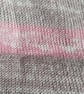 Hand Knitted Fair Isle Baby Blanket - Pink, Cream, Fawn Pram Gift - Image 5