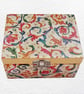 Floral Decorated Wooden Trinket Keepsake Box 12cm - Image 2