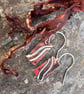 Copper and Silver Shoreline  Earrings - Image 8