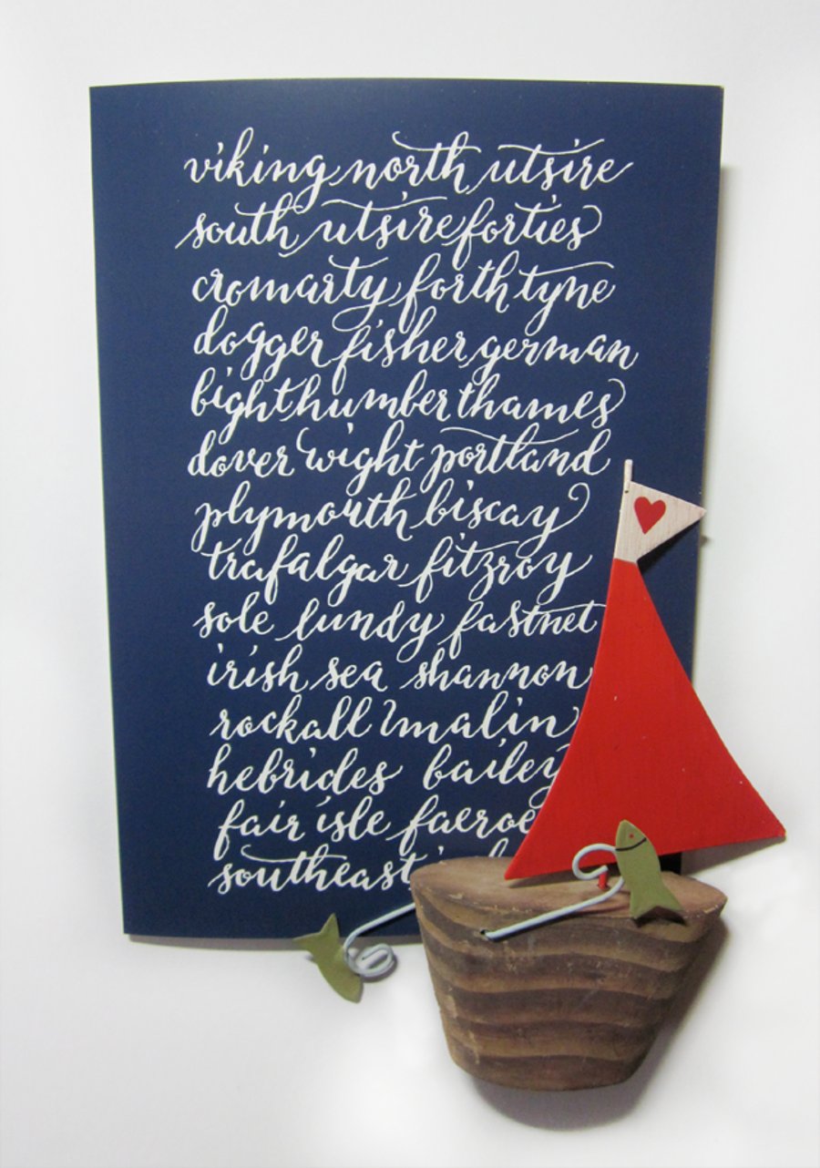 The Shipping Forecast - set of 3 cards