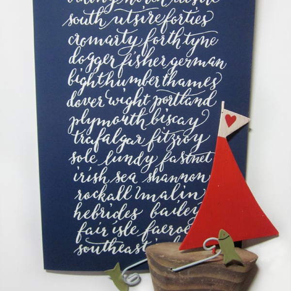The Shipping Forecast - set of 3 cards
