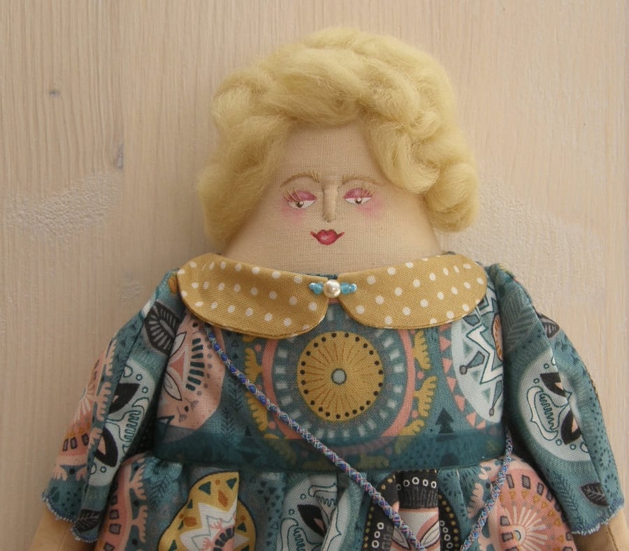 Gertie, A Folk Art Rag Doll