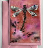 Hand painted Dragonfly card - Image 4