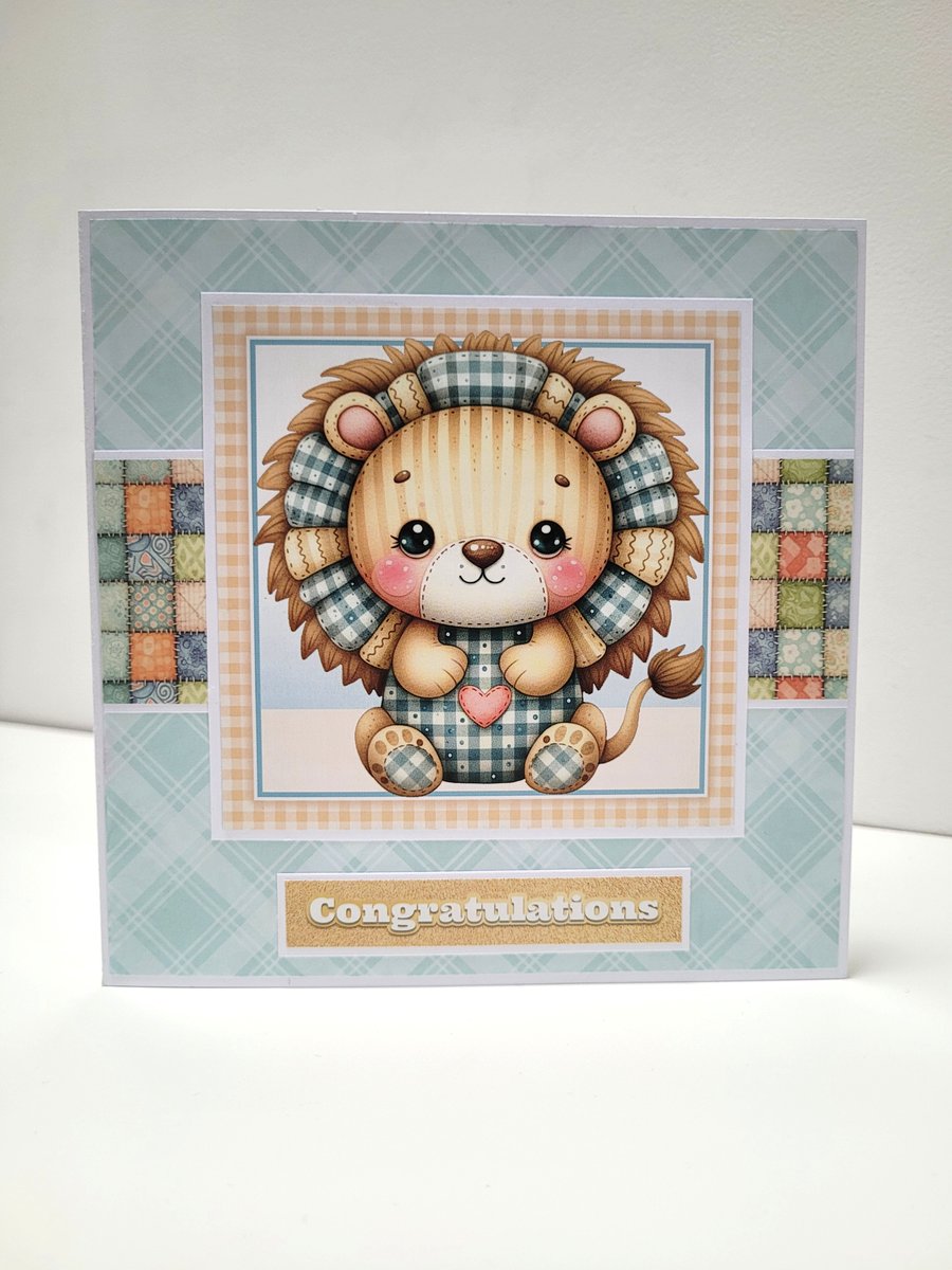 New Baby Keepsake Card - RESERVED FOR MARIE