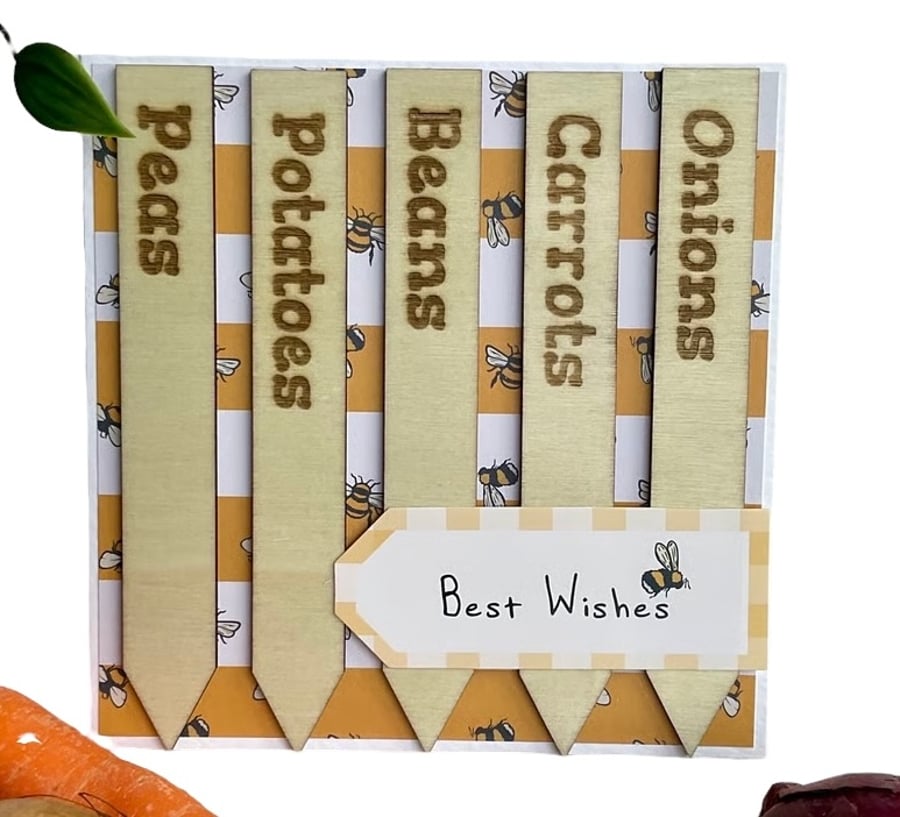 Plant Marker and Card Gift Set. Plant Label and Card Gift for gardener. 