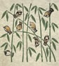 Sparrows on the Bamboo - Image 1