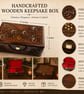 Wooden Jewelry Box – Jewelry Organizer & Storage Box - Rustic Home Decor - Image 5
