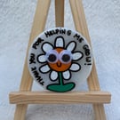 Thank You for Helping Me Grow' Hand-Painted Rock Fridge Magnet