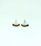 Christmas Sloth Earrings, Xmas Studs, Silver Plated or Sterling Silver Backs - Image 3