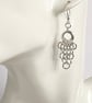 Sterling Silver Graduated Chainmaille Earrings  - Image 10