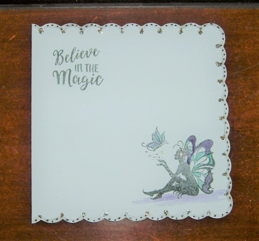 Fairy magic greetings card ( ref F 347)