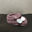 Baby crochet shoes