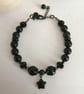 Black agate & stone beaded star bracelet  - Image 5