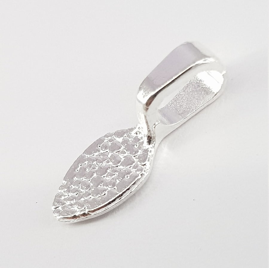 Pendant bail, 50 Large Glue on teardrop shape