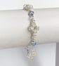 Crystal Sterling Silver Chainmaille Bracelet  - Image 1