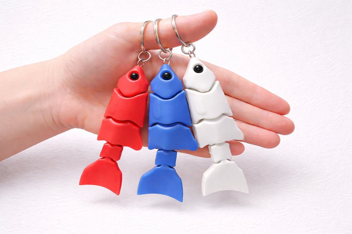 Danio Goldfish Keychain - Any 3 keychains for 5 - See our bundle listing