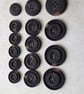1 & 1 8" 28mm 44L polyester Tortoise Shell Buttons DESIGNER - Image 4