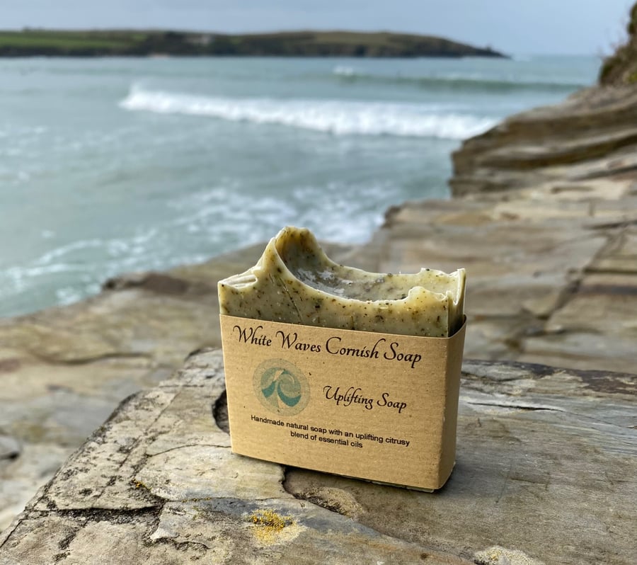 Uplifting soap - natural soap - handmade in Cornwall 