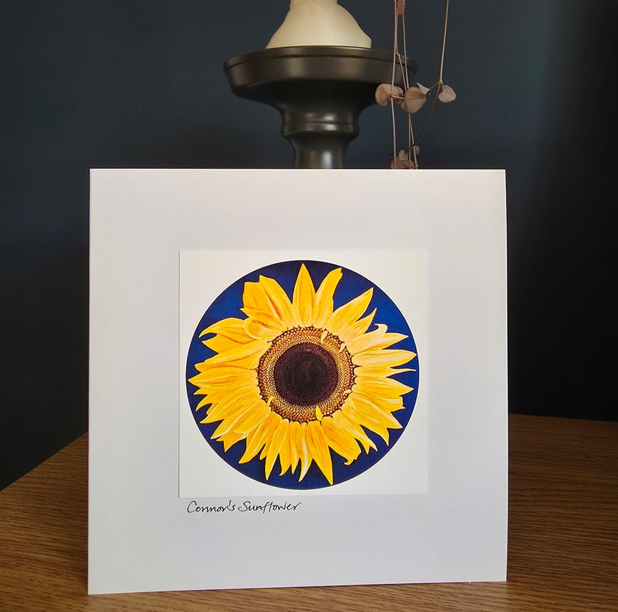 Connor's Sunflower Card