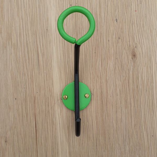 Colour bright coat hook, Green