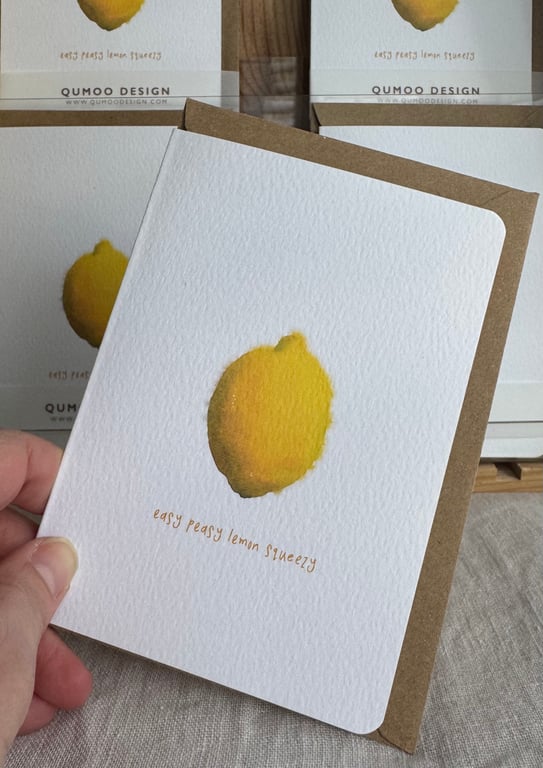 Lemon Good Luck Easy Peasy Lemon Squeezy Exam Card You've Got This (QM229)