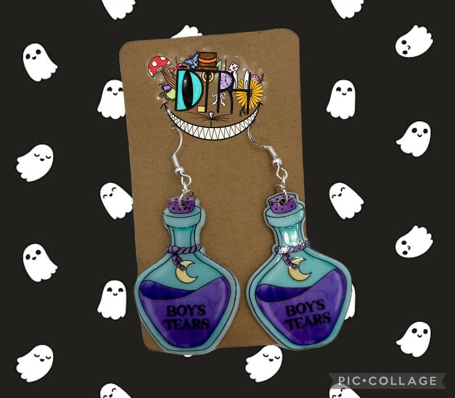 Boys Tears Earrings 
