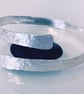 HANDMADE Recycled Sterling Silver Textured Wrap Bangle - Image 2