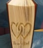 Mum & Dad Entwined Hearts CUT & FOLDBook Folding Pattern -EMAILED PDF PATTERN - Image 5