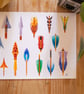 Arrows Watercolour Print - Image 1