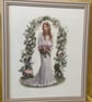 Complete Framed Bridal Cross Stitch – Laura from a design by John Clayton  - Image 4
