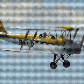 Tiger Moth (plane) cross stitch kit