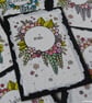 floral wreath meh - original aceo - Image 2