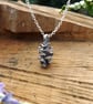 Handmade Silver Pinecone Necklace - Image 3