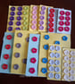 Cerise flower buttons - Image 2