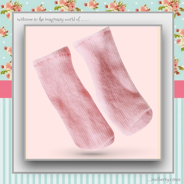 Reserved for Julie - Baby Pink Socks