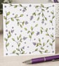 Lavender greetings card 