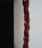 Burgundy Leather Braided Bracelet - Image 1