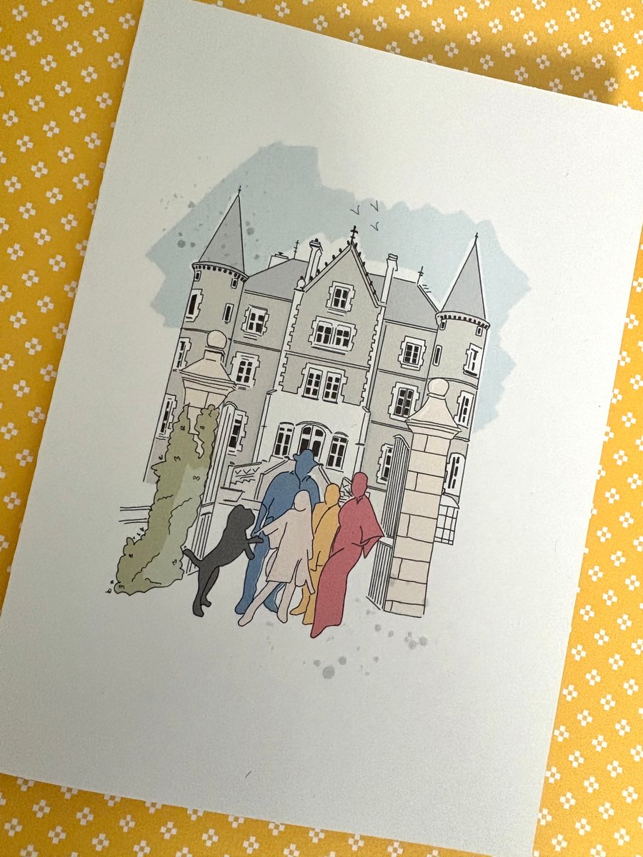 Escape To The Chateau Greetings Card 