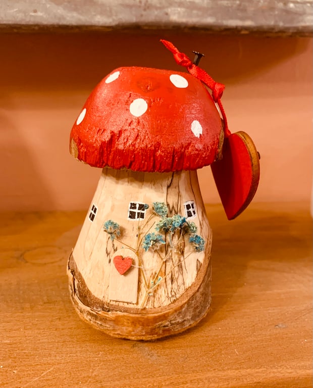 Mum’s toadstool house 