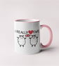 I Really Love Ewe Valentines Mug, Gift Idea, Funny Joke Present For Him Or Her  - Image 3