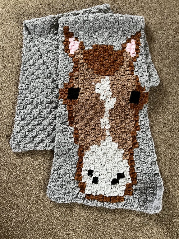 Crotched Horse  Pony Scarf