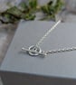 Sterling Silver T Bar Necklace - JBJ2068