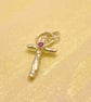 Ruby Set Silver Cross  - Image 3