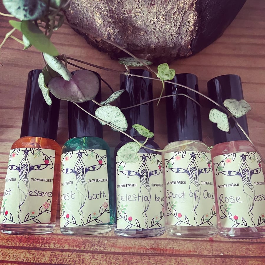 Plant and flower essence sprays- holistic, meditation, healing, nature therapy 