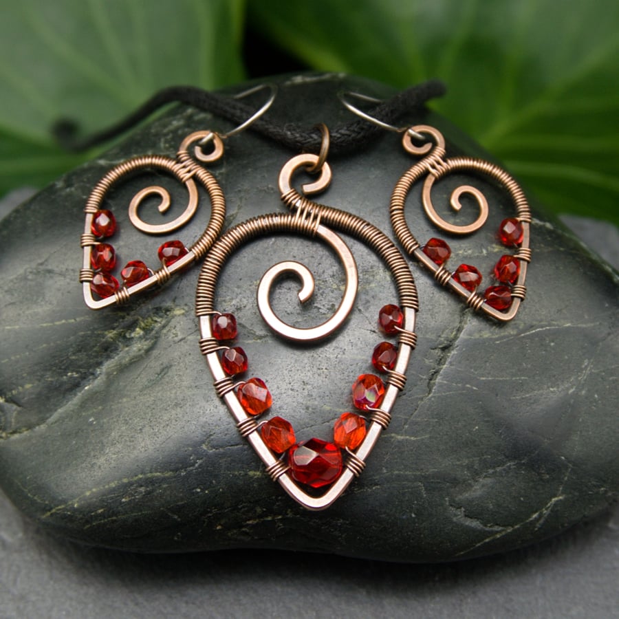 Beautiful cheap red earrings