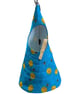 Quilted Handmade Peg Bag featuring bees-turquoise  - Image 1