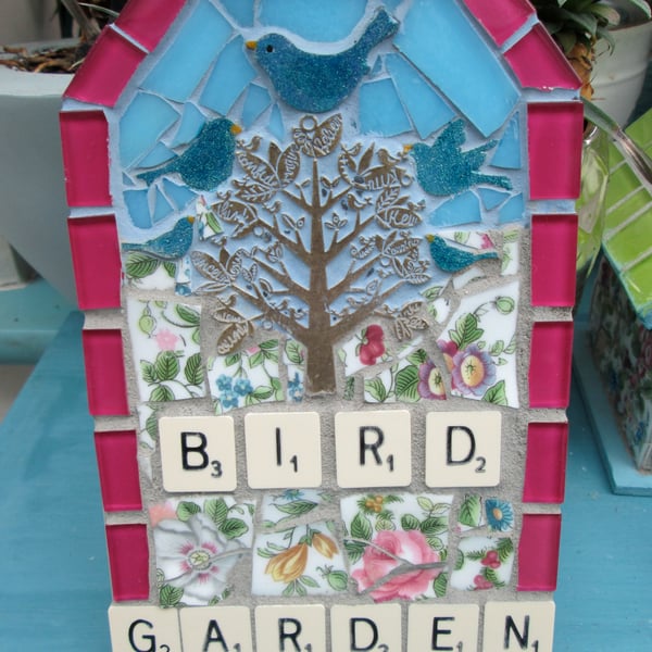 Mosaic Bird Sign