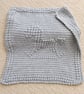 Crochet Rocking horse baby blanket in Grey