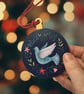 Peace Dove Christmas Tree Hanging Ornament Decoration - Image 1